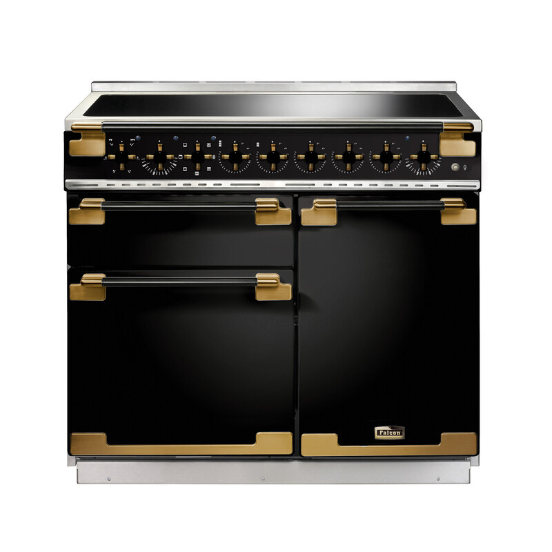 GLOSS BLACK/ANTIQUE BRASS